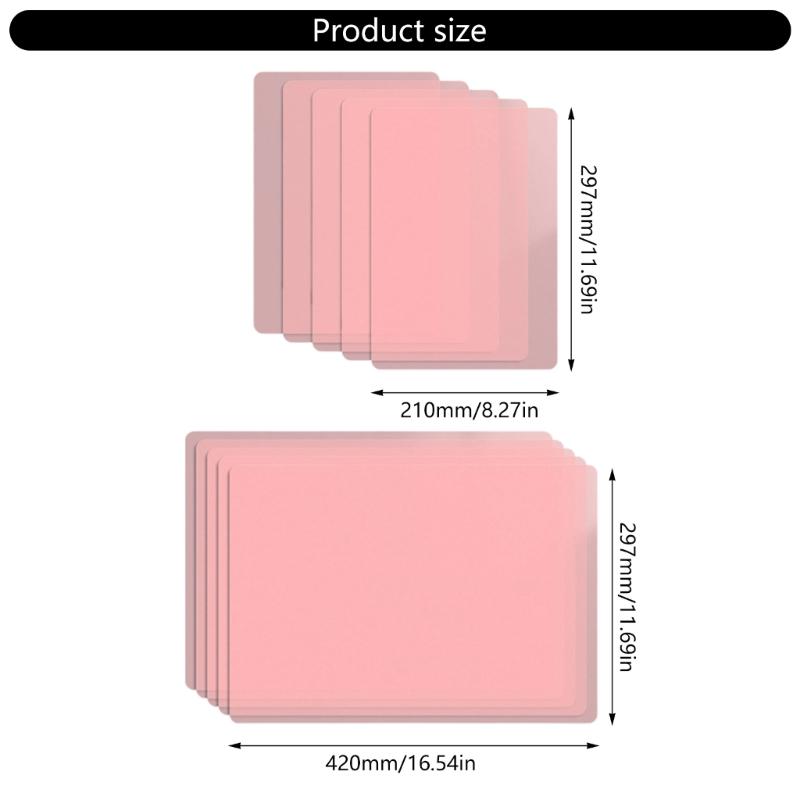 5 Pcs A3 A4 Writing Pad Portable Writing Mat Writing Board Exam Pad For School Office Drawing Planning Projects