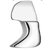 ZISIZ Moonlight Silver 304 Stainless Steel Dinner Knives