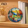 Acryl Puzzle Anhänger Sonnenfänger, Bunter Fensterbehang, 7,48 Zoll Sonnenfänger Sammlerstück Dekoration Schmuckstück, Ideal zum Verschenken Und Heimdekoration 3D