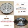 Food Grade Thickened 304 Stainless Steel Flat Lid