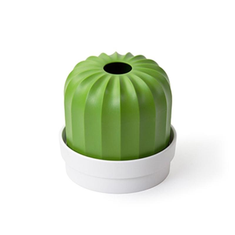 

2 pcs. Single sale plastic creative towel box with cactus desktop drawing towel box