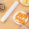 Plastic Wrap Dispenser with Slide Cutter Reusable Food Wrap Cutter Household Cling Film Cutter Refillable Cling Film Dispenser