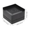 4 Pcs Black Rubber Furniture Floor Mat Bed Riser Anti Slip Feet Heavy Duty Sofa Couch Heightening Frame Lifts Table Leg