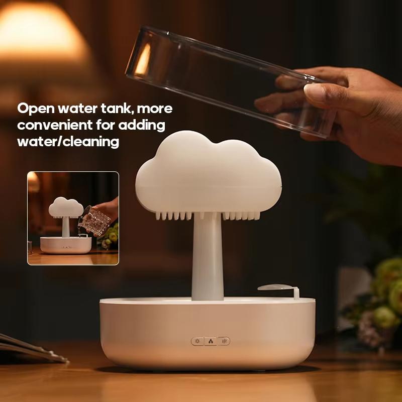 Rain Clouds Diffuser Zen Raindrops Air Humidifier Essential Oil Diffuser USB Desktop Ultrasonic Sprayer Diffuser Aromatherapy