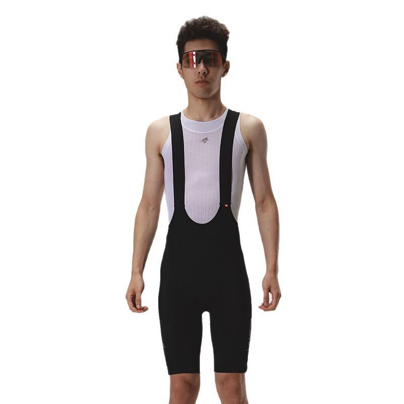 Mens Cycling Bib Shorts With Padded Chamois Breathable Quick-Dry Nylon Performance Bike Road