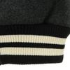 CANTERBURY OF NEW ZEALAND wool blend rugby Leather sleeve switching Stajan Men's Used