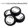WLtoys RC Car Wheels Original Tires for 124007 124017 124019 124018 144001 144010 Remote Control Car Parts Rubber Tires Set