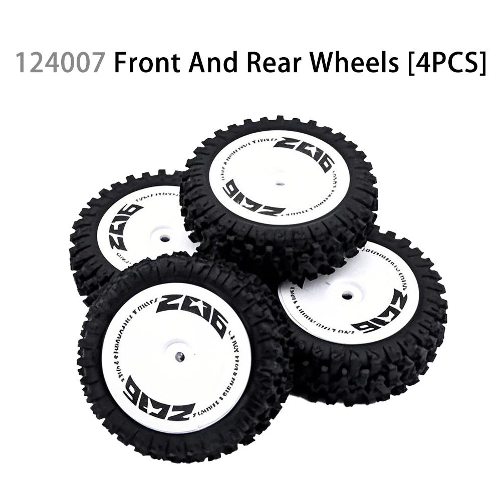 WLtoys RC Car Wheels Original Tires for 124007 124017 124019 124018 144001 144010 Remote Control Car Parts Rubber Tires Set