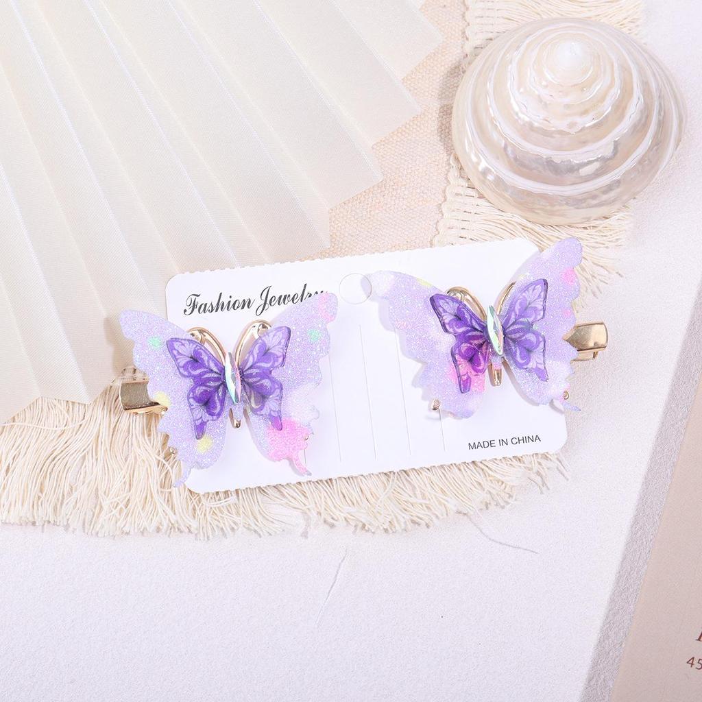Cross-Border Butterfly Hair Clip for Girls - Ancient Costume Style Hair Accessory