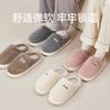 Fine-tuned cotton slippers women's autumn and winter plush couple home indoor household heating floor non-slip men