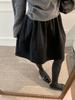 Highly Recommended! Women's Retro Woolen A-line Skirt - Autumn/Winter Korean Minimalist Pleated Slimming Mid-length Skirt