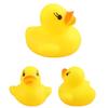 Yellow Vinyl Bath Duck - Educational Swimming Toy for Kids