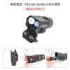 WADSN TL R-1 Type Replica Flashlight with Strobe Function, Approximately 1000 Lumens, High-Intensity White LED Tactical Light (Black)