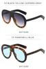 New Women's Large Frame European American Sunglasses - Trendy Goggle Style Fashion with High-End Feel