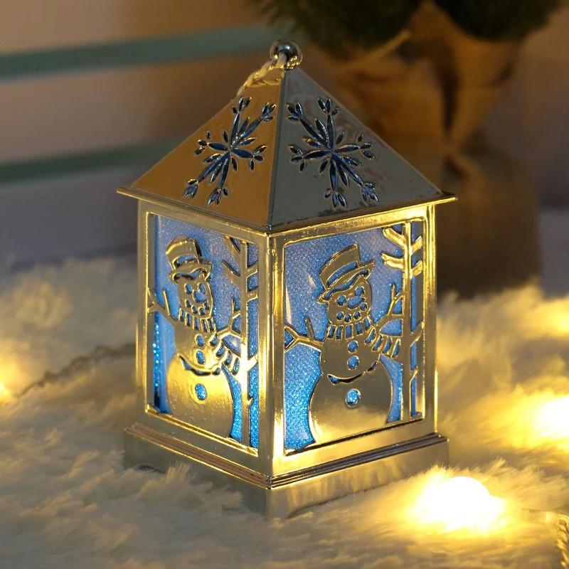 Christmas Simulation Wooden House Lights Christmas Tree Decoration Hut Lights Desktop Ornaments Christmas Tree Ornaments