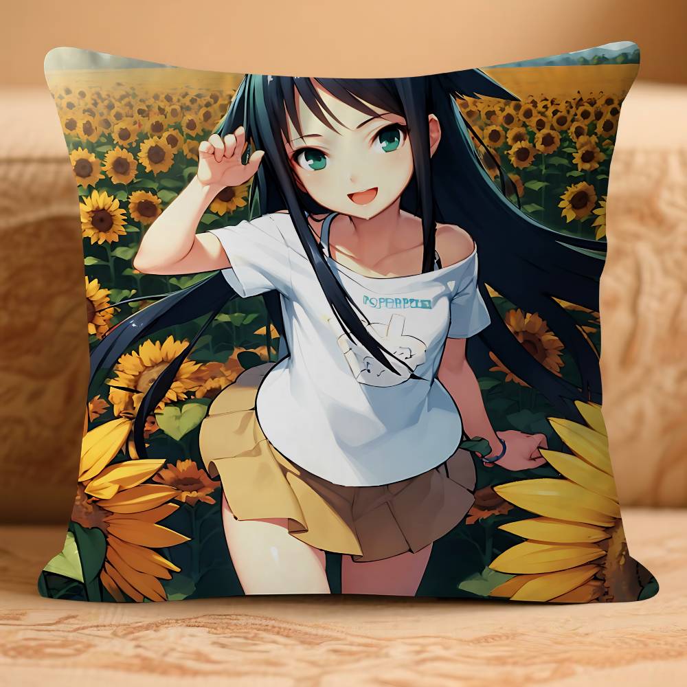 

The Song O-Of SayaS Pillow Case Removable Washable Cushion Cover – All-Season Soft Linen 16x16Inch