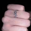 2024 Hip Hop Lightning Design Fashion Creativity Adjustable Ring For Men's And Women's Zircon Accessories