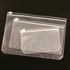 B5 A5 Transparentes PVC Weich Loseblatt-Optik 20 Löcher Farbiger Plastikclip Metallclip Handbuch Abnehmbare Abdeckung Schreibwaren