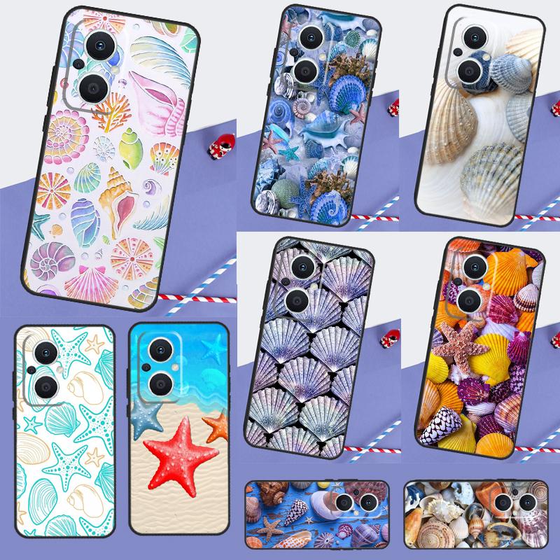 Sea Shells Phone Case For OPPO Reno 12 12F 13 13F 11 8T 7 8 10 Pro OPPO Find X8 X6 Pro X3 X5 Lite Cover
