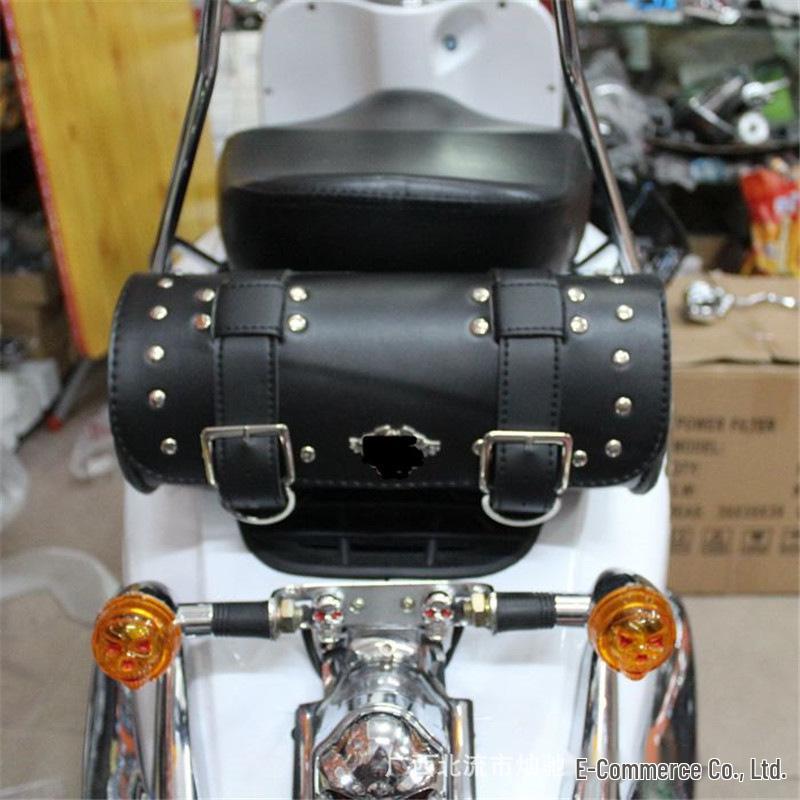 Jinjila 300 Retro Motorcycle Leather Side Tool Bag