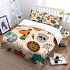 Dreiteiliges Set mit Tiermotiv für Kinder, Schlafzimmerdekoration für Kinder und Erwachsene, Exquisites dreiteiliges Bettwäsche-Set als Geschenk