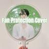 Transparent Thick Circular Heart-Shaped Idol Fan Protective Cover PVC Dust-Proof Kpop Hand Fan Sleeve Storage Bag