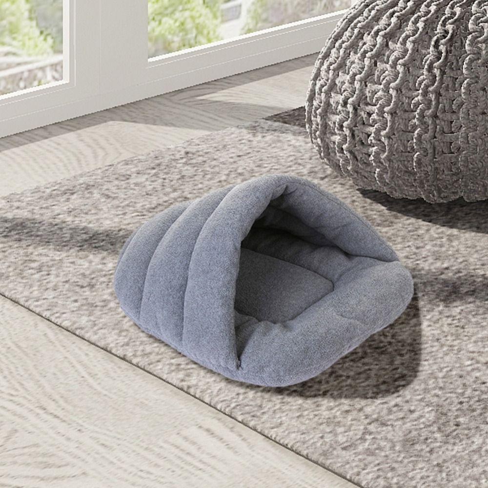 Flannel Hamster Cat Nest Soft Rabbits Bed Hamster House Pet Warm Sleeping Nest Home