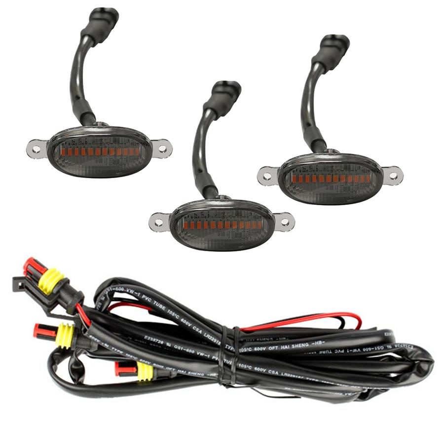 

Для F150 Средний сетчатый фонарь (12LED)-Один для троих Черный корпус Желтый свет