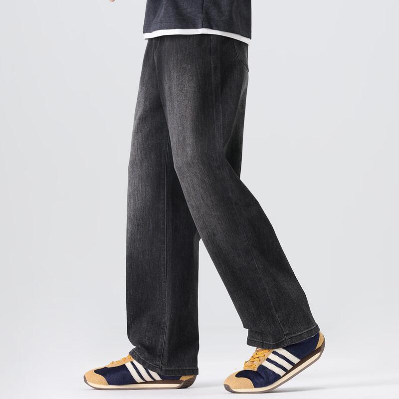 Jeep Men's Washed Straight Leg Elastic Jeans