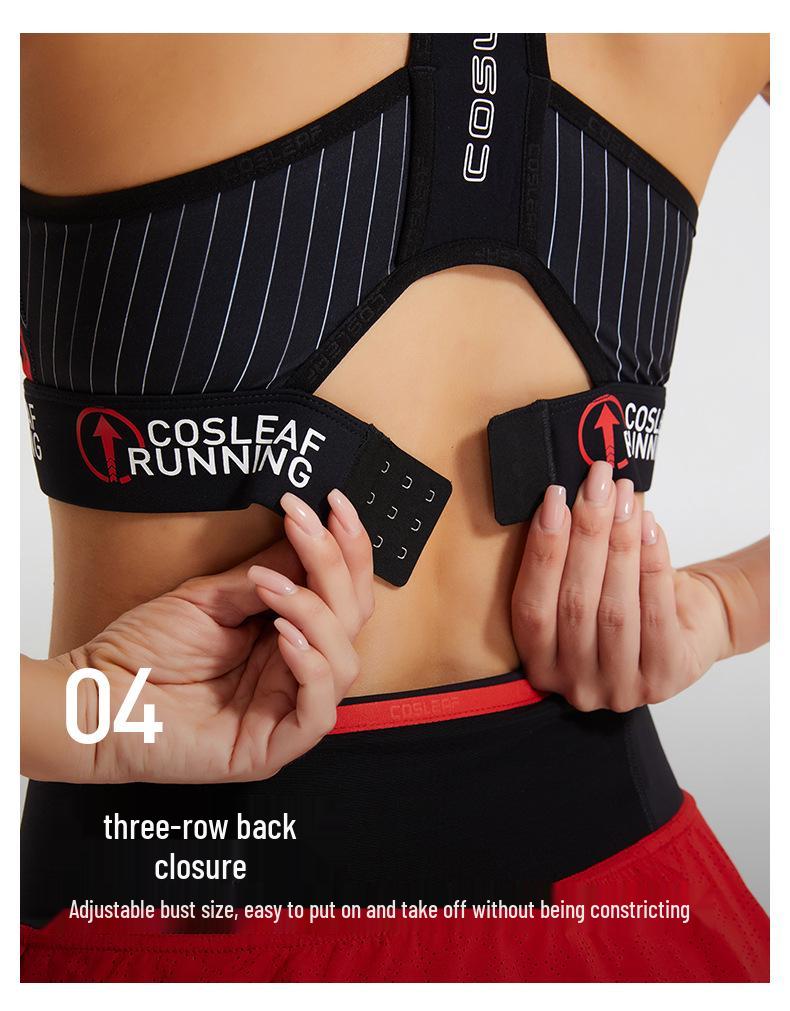 Women's High Impact Shockproof Sports Bra for Running and Fitness