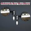 2Pcs Flat/Convex Motorcycle Rear View Mirrors Full Angle Blind Spot Mirrors  Motorcycle Accessories