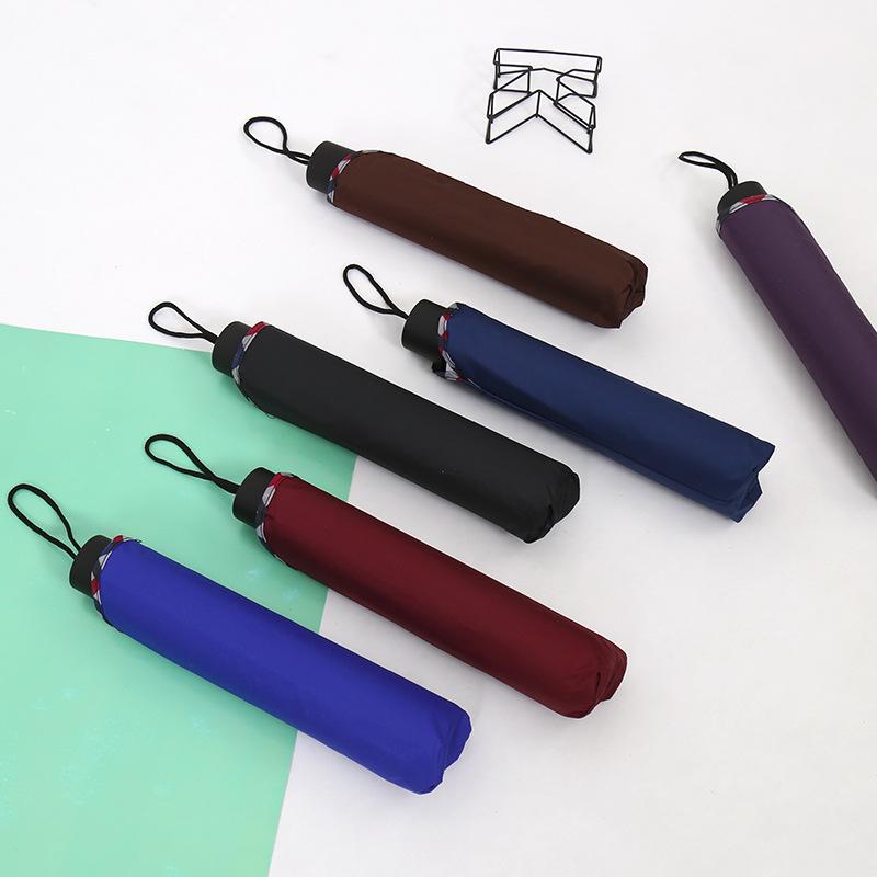 Ten bones plus business vinyl hemming umbrella sunscreen UV protection umbrella wholesale printing LOGO advertising umbrella