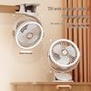 Multifunctional Wall-Mounted Clip Fan with Night Light - Ideal for Dorms & Offices