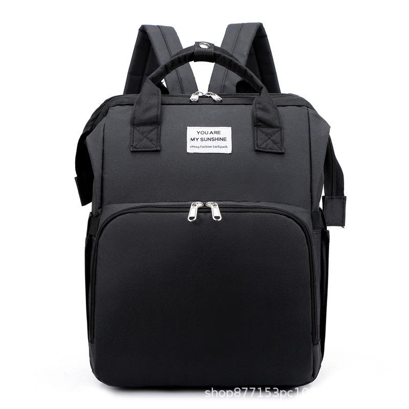 Upgraded Foldable Mummy Backpack: Multifunctional Large-Capacity Baby Bed