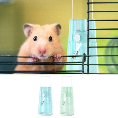 Garrafa de Água para Hamster 120ml Alimentador Dispensador de Água para Pequenos Animais À Prova de Vazamentos Dispensador de Bebida para Pets Pequenos Com Base Estável