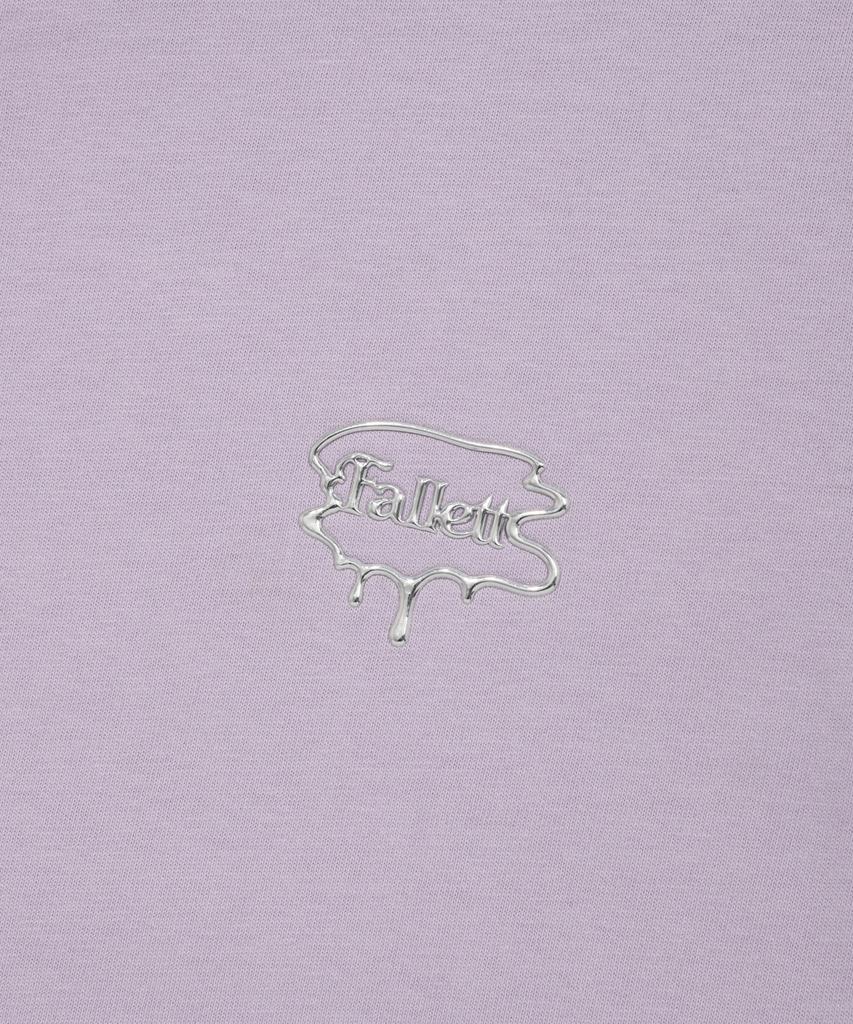 Palet Silver Brush Logo Short Sleeve T-Shirt Lavender