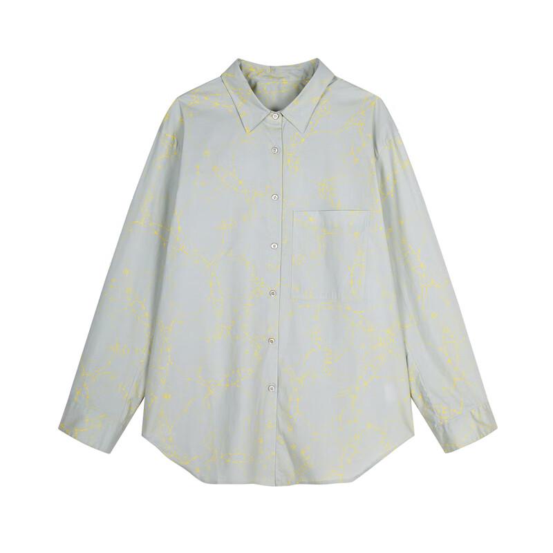 JNBY Women's Year of Dragon Printed Relaxed Fit Long Sleeve Shirt