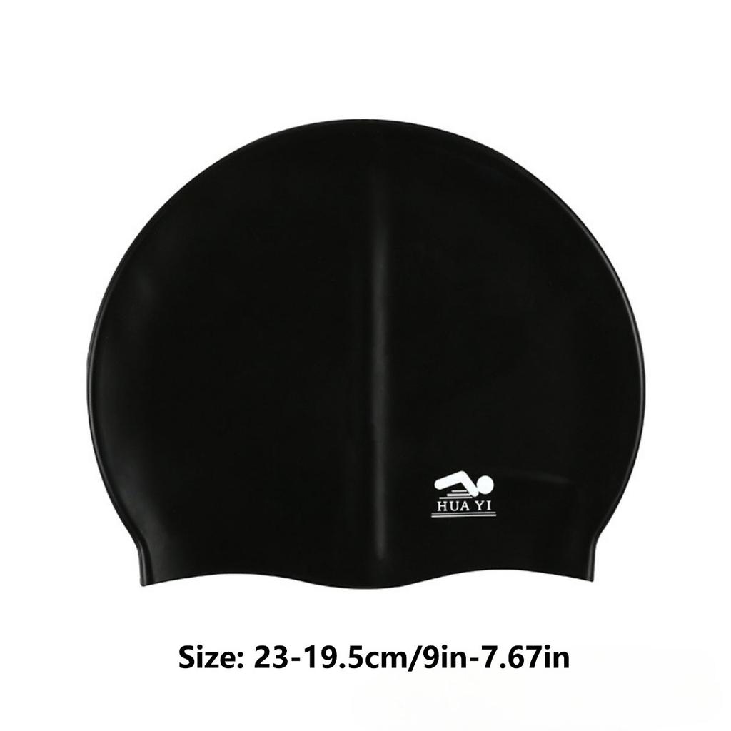 Silicone Elastic Swimming Cap Waterproof Swim Hat For Men Women Adult Long Hair Pool Caps Protect Ears Swimming Equipment