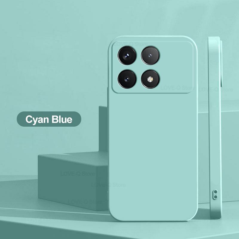 For Poco X6 Pro 5G Case Luxury Liquid Silicone Phone Case For Xiaomi Poco X6 Pro 5G Camera Protection Case