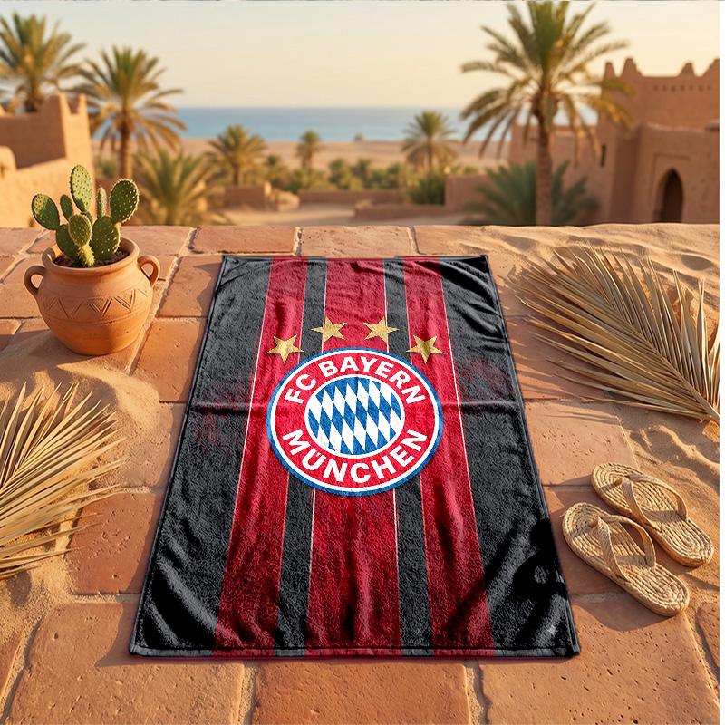 Asciugamano da Spiaggia Morbido Asciugatura Rapida Tema Bayern Monaco?Asciugamano Asciutto Per Vacanze Estive Al Mare Nuoto