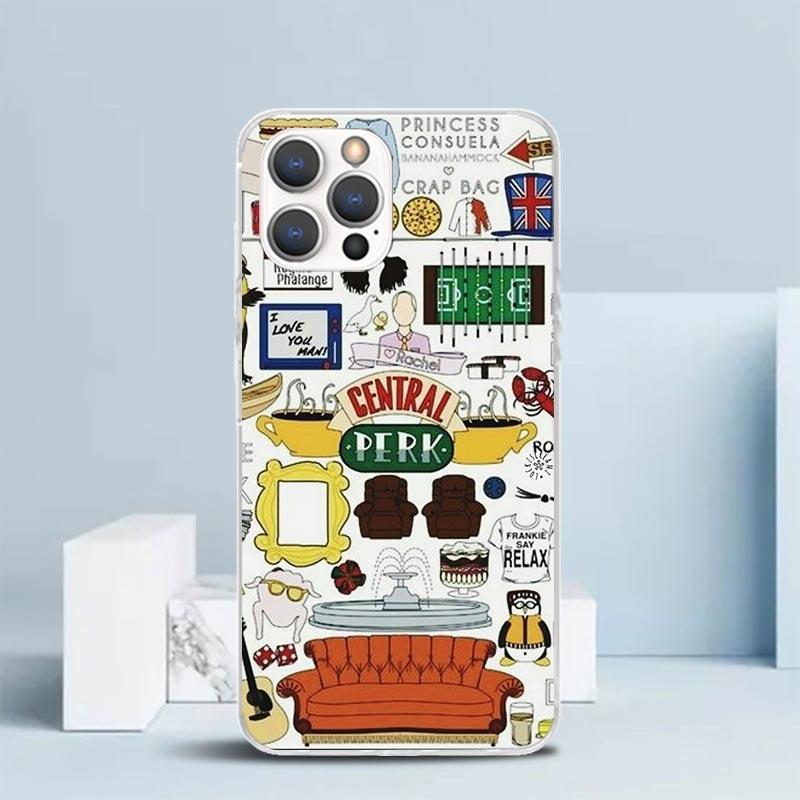 Friends Tv Show Funny Family Phone Case For IPhone 16 17 Air 16E 15 14 Plus 13 Mini 12 11 Pro Max 7 8 + SE 2020 Soft TPU Back Co