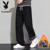 Men's Autumn/Winter Plus Velvet Straight-Leg Casual Pants