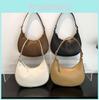 Chic Pu Leather Crescent Shoulder Bag For Women Trendy Street Style Medium Size Handbag