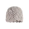 Hollow flower bag hat women's autumn and winter versatile face small cold hat cold warm wool hat