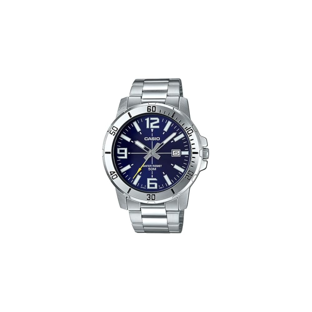 Casio Standard Analog Quartz Men s Watch MTP-VD01D-2BV Metal Band Blue Imported Model