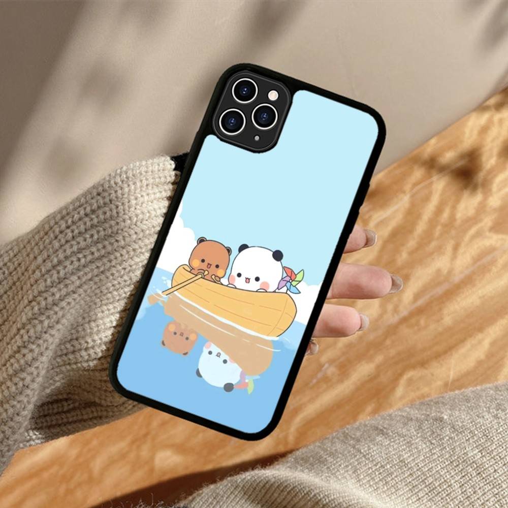 Cute Bubu Dudu Cartoon Phone Case For Iphone 11 12 13 14 15 Pro Max 17 16 Plus Hard PC+TPU Back Cover