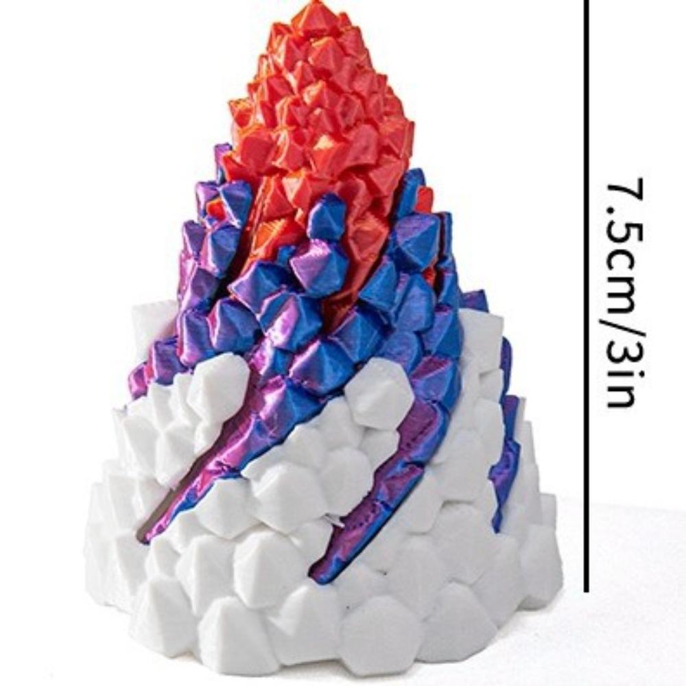 

Impossible Stone Spiral Cone Fidget Toy Three Layer Design Pyramid Ornaments Home Decor A