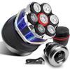 Aparate de ras electrice rotative pentru bărbați, pentru cap chel, Aparat de ras electric rotativ 7D cu afișaj LED, Impermeabil IPX6, Încărcare rapidă Type-C, Capete magnetice, Husă de călătorie