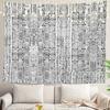 Nordic Abstract Line Tapestry Monochrome Vertical Dot Pattern Wall Hanging Perfect For Adding Clean  Sleek Vibe To Your Space