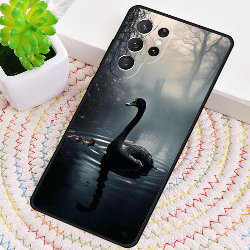 Cute Swan Phone Case for Samsung Galaxy Note 10 Pro S26 Ultra S23 S24 FE S25 S21 S22 PLUS Shockproof Cove